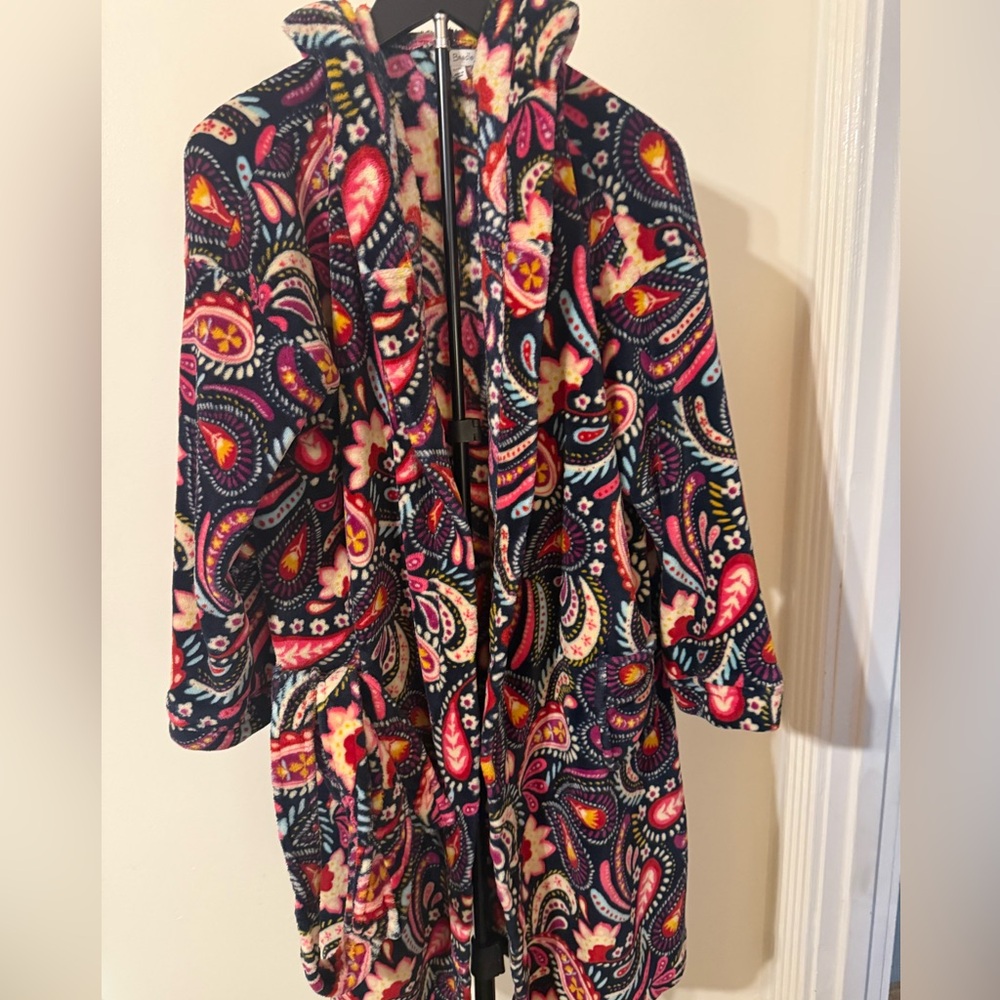 Vera Bradley Colorful Patterned Bath Robe SZ L/XL